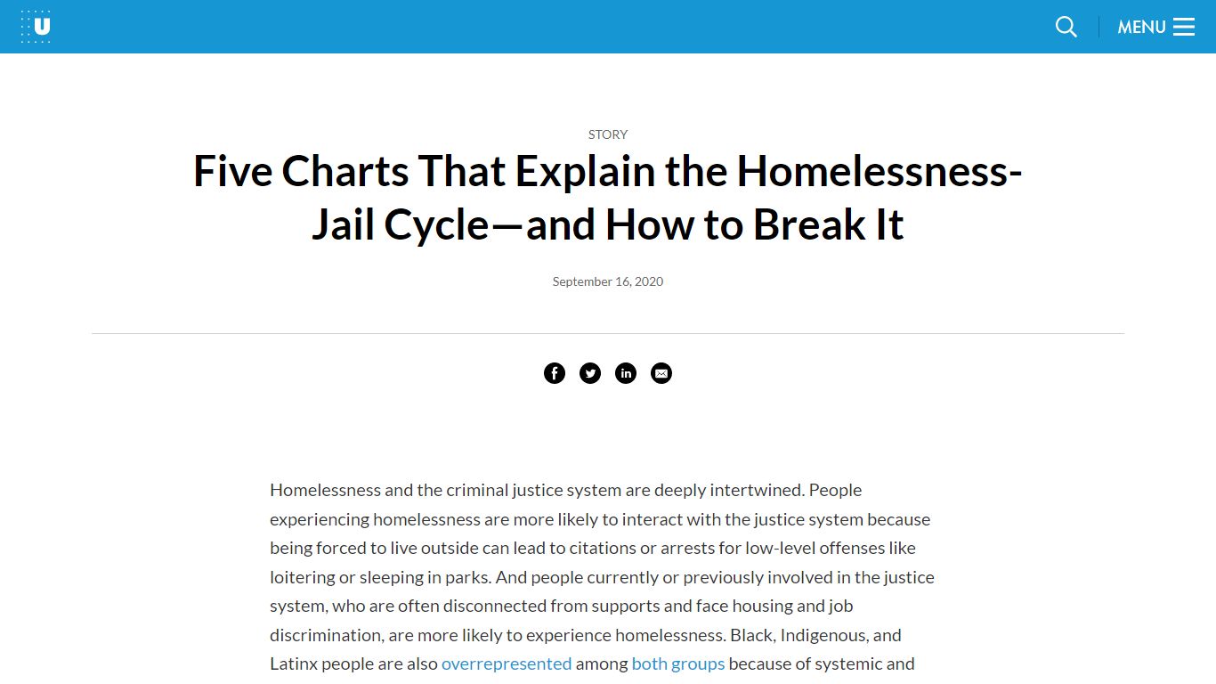 Five Charts That Explain the Homelessness-Jail Cycle—and How to Break ...
